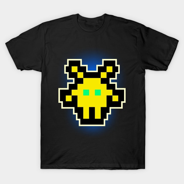 Yellow Invader T-Shirt by DvsPrime8